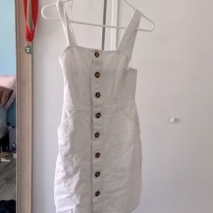 Button up dress, is like denim material!